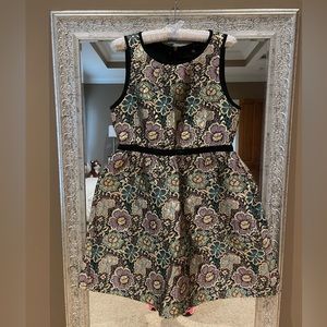 Anthropologie Starshine Brocade Dress by Ladakh size 8